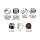 Guarda Roupa 2 Portas De Correr 3 Gavetas 159cm Com Espelho P