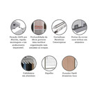 Guarda Roupa 2 Portas De Correr 3 Gavetas 159cm Com Espelho P