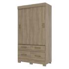 Guarda-roupa 2 Portas De Correr 4 Gavetas Paris Multimóveis C