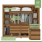Guarda Roupa 2 Portas De Correr 6 Gavetas 237x269cm Toronto P