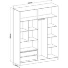 Guarda Roupa 2 Portas De Correr Capri requinte+  Macadâmia/ma