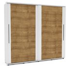 Guarda-roupa 2 Portas De Correr Coimbra Branco/freijó