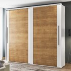 Guarda-roupa 2 Portas De Correr Coimbra Branco/freijó