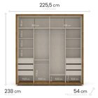 Guarda-roupa 2 Portas De Correr Coimbra Freijó