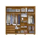 Guarda Roupa 2 Portas De Correr Com 3 Espelhos Freijó Cinza D