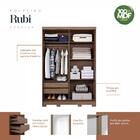 Guarda Roupa 2 Portas De Correr Com Espelho 100% Mdf Rubi Pan
