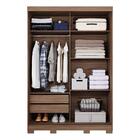 Guarda Roupa 2 Portas De Correr Com Espelho 100% Mdf Rubi Pan