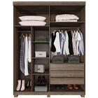 Guarda Roupa 2 Portas De Correr Com Espelho 3 Gavetas Mônaco