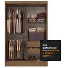 Guarda-roupa 2 Portas De Correr Com Espelho Rustic Max Madesa
