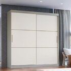 Guarda-roupa 2 Portas De Correr Platinum Móveis Castro Nacar/