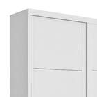 Guarda Roupa 2 Portas De Correr Prático Branco Madeirado