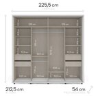 Guarda-roupa 2 Portas De Correr Sevilha Branco/freijó