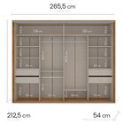 Guarda-roupa 2 Portas De Correr Sevilha Freijó