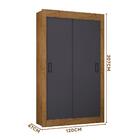 Guarda Roupa 2 Portas De Correr Solteiro Baunilha Cor22020-96