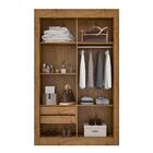 Guarda Roupa 2 Portas De Correr Solteiro Carbono Cor22020-98