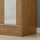 Guarda-roupa 2 Portas Deslizantes 3 Gavetas Siena Com Espelho