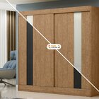 Guarda Roupa 2 Portas Deslizantes 3 Gavetas Siena Espresso Mó