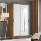 Guarda Roupa 2 Portas Deslizantes Com Espelho Natal Naturale