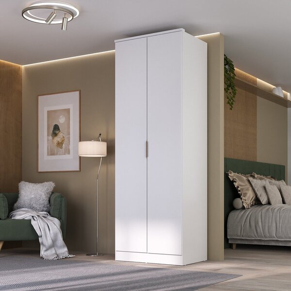 Guarda-roupa 2 Portas Mdf Ravi Branco