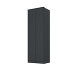 Guarda-roupa 2 Portas Mdf Ravi Grafitto