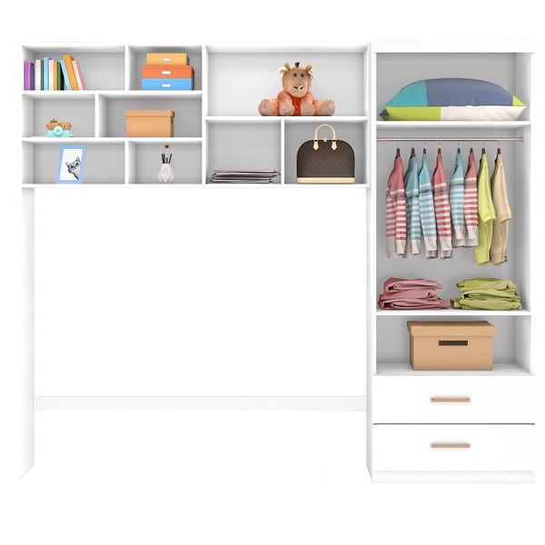 Guarda Roupa 2 Portas Modulo Aéreo 2 Portas Chiara Phoenixbb