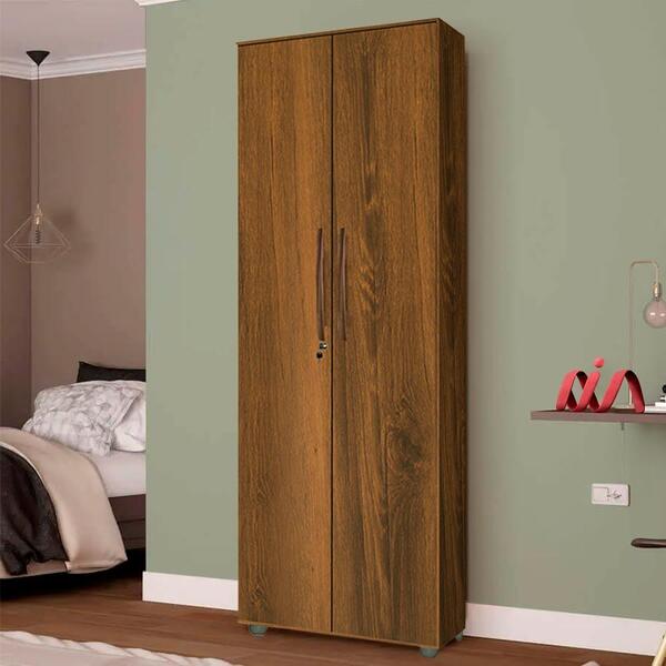 Guarda Roupa 2 Portas Multiuso Freijó Tower Primus Móveis