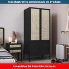 Guarda Roupa 2 Portas Oslo Artesano 80 Cm (larg) Mdp Nero Pal