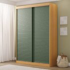 Guarda-roupa 2 Portas Ripadas Samambaia Cabecasa Madeiraorigi