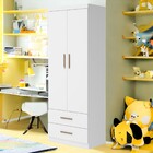 Guarda Roupa 2 Prateleiras E 2 Portas Colorado Branco