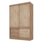 Guarda Roupa 2p Colônia Nogal/vanilla