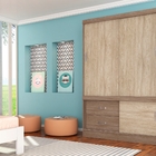 Guarda Roupa 2p Colônia Nogal/vanilla