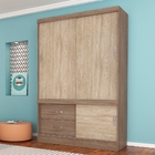 Guarda Roupa 2p Colônia Nogal/vanilla