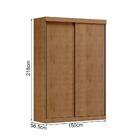 Guarda Roupa 2p Deslizantes Madeira Maciça 150 Cm 1450 Milani