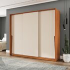 Guarda-roupa 3 Portas 200cm X 220cm Porto Freijo/creme