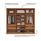 Guarda-roupa 3 Portas 200cm X 220cm Porto Freijo/creme