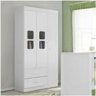 Guarda Roupa 3 Portas 2 Gavetas Branco Xodó M08 Branco
