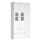 Guarda Roupa 3 Portas 2 Gavetas Branco Xodó M08 Branco