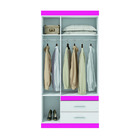 Guarda Roupa 3 Portas 2 Gavetas Com Espelho Star Santos Andir