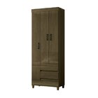 Guarda Roupa 3 Portas 2 Gavetas Com Pés Jequitibá