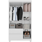 Guarda Roupa 3 Portas 2 Gavetas Dubai Plus Imop Móveis