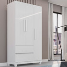Guarda Roupa 3 Portas 2 Gavetas Dubai Plus Imop Móveis