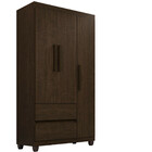 Guarda Roupa 3 Portas 2 Gavetas Dubai Plus Imop Móveis