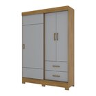 Guarda Roupa 3 Portas 2 Gavetas Indianapolis Espresso Móveis