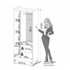 Guarda-roupa 3 Portas 2 Gavetas Lisboa Plus Imop