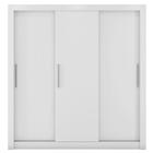 Guarda Roupa 3 Portas 2 Gavetas New Glass Branco Caemmun