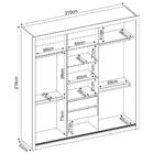 Guarda Roupa 3 Portas 2 Gavetas Residence D02 Branco - Mpozen