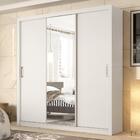 Guarda Roupa 3 Portas 2 Gavetas Residence D02 Branco - Mpozen