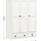 Guarda Roupa 3 Portas 2 Gavetas Topazio - Branco