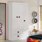 Guarda Roupa 3 Portas 2 Gavetas X21a Sport Car Branco
