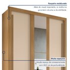 Guarda-roupa 3 Portas 2 Gavetaseta Com Espelho North Carvalho